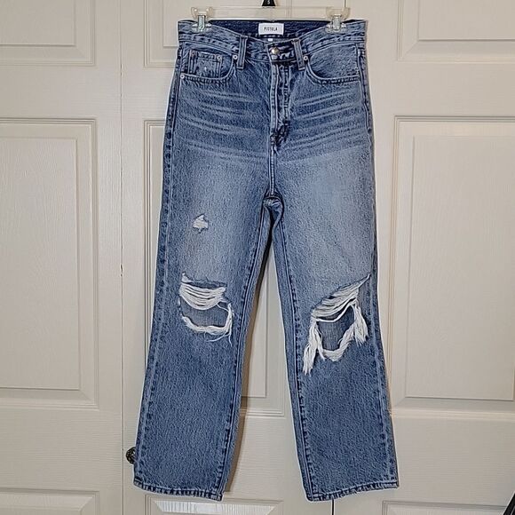 PISTOLA Cassie Super High Straight Leg Jeans Size 26 - Picture 1 of 6